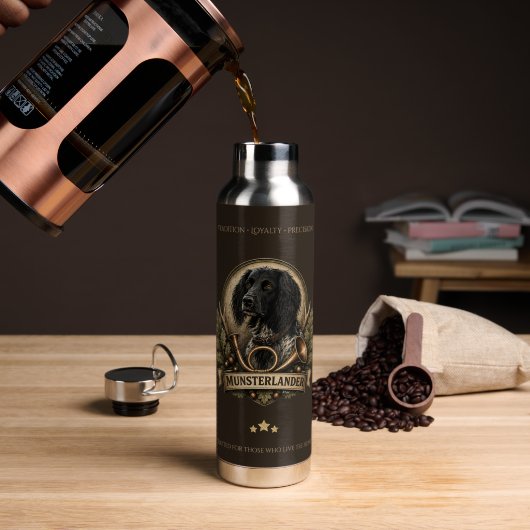Bouteille D'eau Grand Munsterlander (Café (pivoté))
