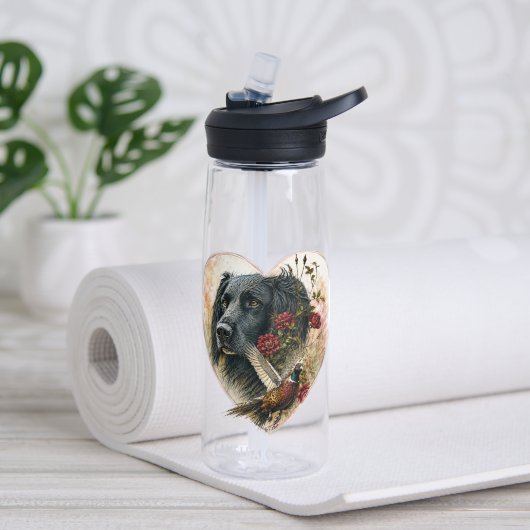 Bouteille D'eau Grand Munsterlander avec faisan (Yoga (pivotée))