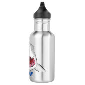 Bouteille D'eau Grand requin blanc moyen dessin animé (Droite)