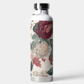 Bouteille D'eau Grandes Peonées Mauves et Roses (Droite)