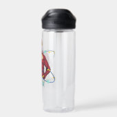 Bouteille D'eau Graphique atomique Flash de dessin (Arrière)