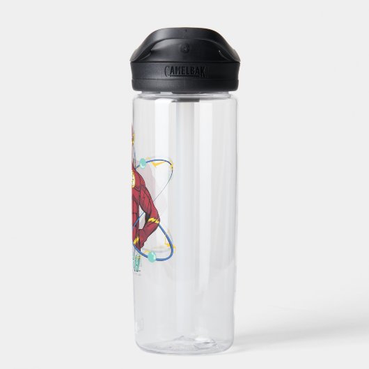 Bouteille D'eau Graphique atomique Flash de dessin (Arrière)