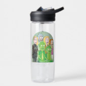 Bouteille D'eau Graphique de la famille Rick et Morty (Gauche)