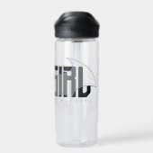 Bouteille D'eau Graphique de nom haute technologie Batgirl (Arrière)