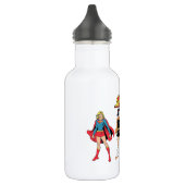 Bouteille D'eau Graphique de poupée en papier supergirl (Gauche)