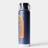 Bouteille D'eau Graphique de Talavera de scarabée bleu (Arrière)