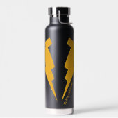 Bouteille D'eau Graphique des boulons de foudre noirs (Gauche)