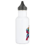 Bouteille D'eau Graphique du logo Captain Planet & Planeteers Grou (Gauche)