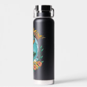Bouteille D'eau Graphique du Surf de levage Aquaman et Trident (Arrière)