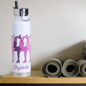 Bouteille D'eau Graphique Patinage synchronisé Groupe coloré