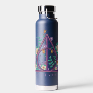 Bouteille D'eau Graphisme des hirondelles mortes florales