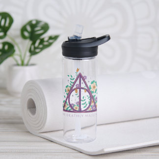Bouteille D'eau Graphisme des hirondelles mortes florales