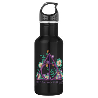 Bouteille D'eau Graphisme des hirondelles mortes florales