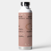 Bouteille D'eau Gratitude Remains™ Amour & Intention | Isolation s (Droite)