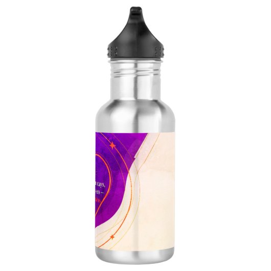 Bouteille D'eau Gratitude Remains™: Mindful Hydration | Nice Night (Droite)