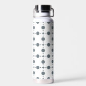 Bouteille D'eau Gray Polka Dots, Polka Dot Pattern, Dots (Arrière)