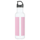 Bouteille D'eau Gray script initial monogram pink (Dos)