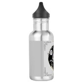 Bouteille D'eau Gray Wolf Moon Mountains Night Sky Water Bottle (Gauche)