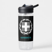Bouteille D'eau Grèce Fitness & Armoiries grecques / drapeau (Gauche)