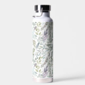 Bouteille D'eau Green Blue Botanical Watercolor (Plage)