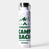 Bouteille D'eau Green Camping Bachelorette Party (Avant)