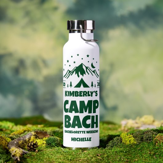 Bouteille D'eau Green Camping Bachelorette Party