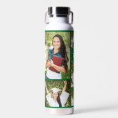 Bouteille D'eau Green Graduate Photo Collage Moderne Graduation (Avant)