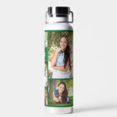 Bouteille D'eau Green Graduate Photo Collage Moderne Graduation (Arrière)