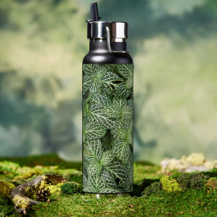 Bouteille D'eau Green Nerve Plante Feuille Floral