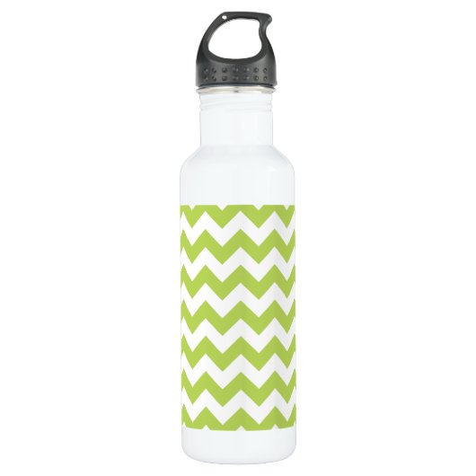 Bouteille D'eau Green Zigzag, Green Chevron, Motif géométrique (Devant)