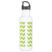Bouteille D'eau Green Zigzag, Green Chevron, Motif géométrique (Dos)