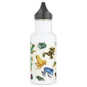 Bouteille D'eau Grenouilles sur blanc naturel (Gauche)