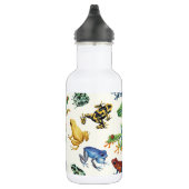Bouteille D'eau Grenouilles sur blanc naturel (Droite)