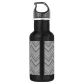 Bouteille D'eau Grey stripes zigzag (Dos)