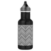 Bouteille D'eau Grey stripes zigzag (Droite)