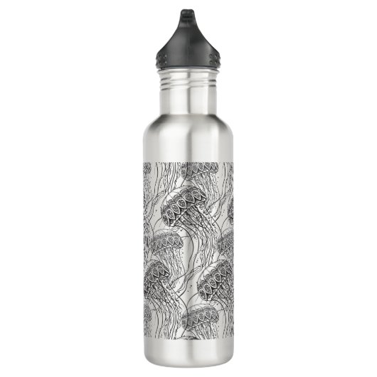 Bouteille D'eau Griffonnage de méduses (Droite)