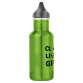 Bouteille D'eau Grimper comme une femme escalade rock (Gauche)