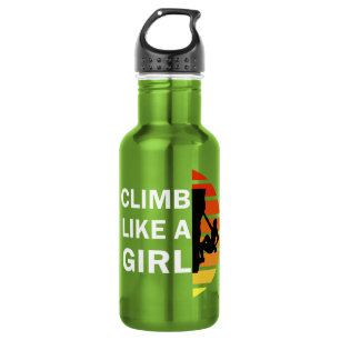Bouteille D'eau Grimper comme une femme escalade rock