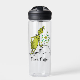 Bouteille D'eau Grinch Besoin de café drôle