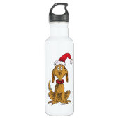 Bouteille D'eau Grinch classique | Max - Santa Hat (Devant)