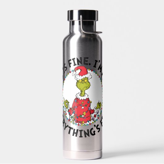 Bouteille D'eau Grinch | Everything's Fine (Gauche)