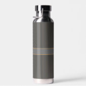 Bouteille D'eau Gris avec des rayures orange (Plage)
