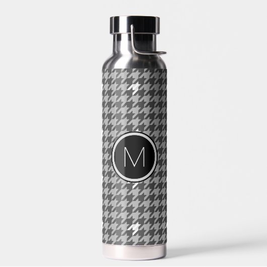 Bouteille D'eau Gris avec hauteur d'accentuation argentée (Gauche)
