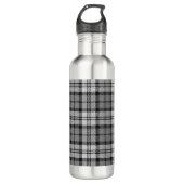 Bouteille D'eau Gris Blackwatch Tartan Design Plaid (Devant)