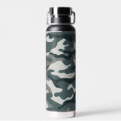 Bouteille D'eau Gris et camo vert Cuivre infusé (Arrière)