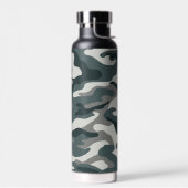 Bouteille D'eau Gris et camo vert Cuivre infusé (Gauche)