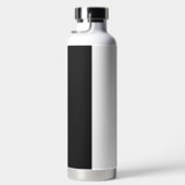 Bouteille D'eau Gris Tons Gris Grandes Tailles modernes avec nom (Droite)