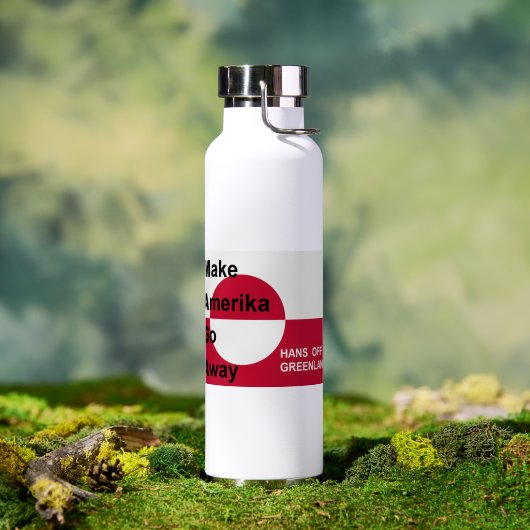 Bouteille D'eau Groenland indépendant (Extérieur (pivotée))