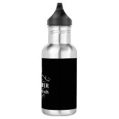 Bouteille D'eau Groomsman Tuxedo Cravate noir (Droite)