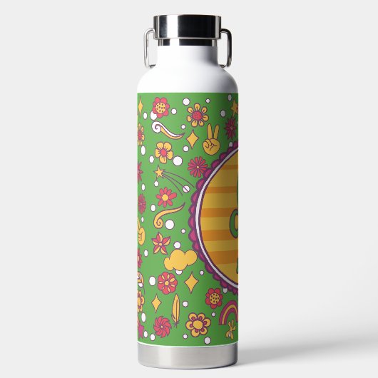 Bouteille D'eau Groovy Leo Custom (Avant)